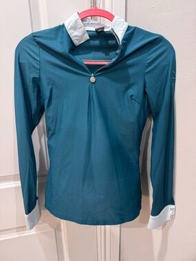 Women’s Halter Ego Devon Show Shirt in Lagoon